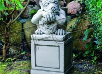 Sockel für Säulen Säule Fundament Garten Terrasse Weiß Figuren Abstellen